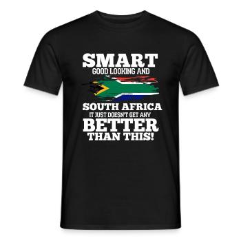 Afrique du Sud - T-shirt homme - noir - Devant - AI Model Male 178 light (178cm)