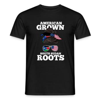 South Sudan - Men's T-Shirt - black - Front - AI Model Male 178 light (178cm)