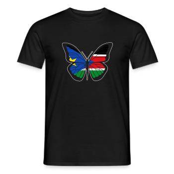 South Sudan - Men's T-Shirt - black - Front - AI Model Male 178 light (178cm)