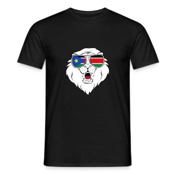 South Sudan - Men's T-Shirt - black - Front - AI Model Male 178 light (178cm)