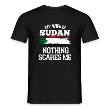 Sudan - Men's T-Shirt - black - Front - AI Model Male 178 light (178cm)