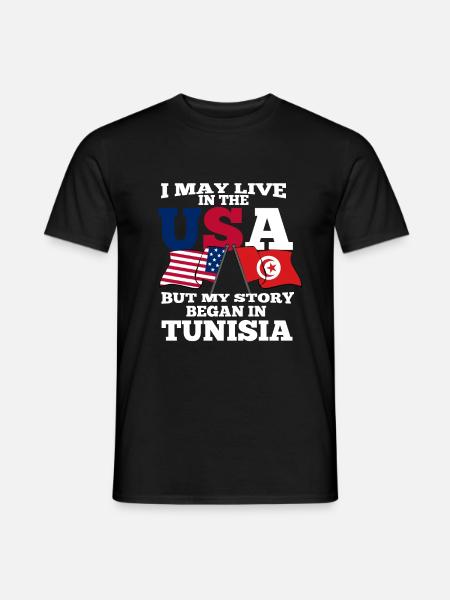 Tunisia - Men's T-Shirt - black