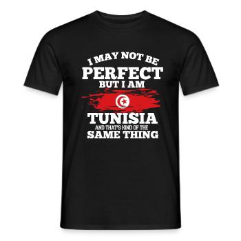 Tunisie - T-shirt homme - noir - Devant - AI Model Male 178 light (178cm)