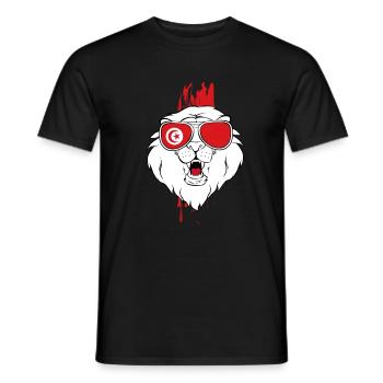 Tunesien - Männer T-Shirt - Schwarz - Vorne - AI Model Male 178 light (178cm)