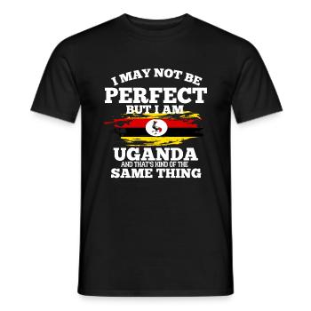 Uganda - Men's T-Shirt - black - Front - AI Model Male 178 light (178cm)