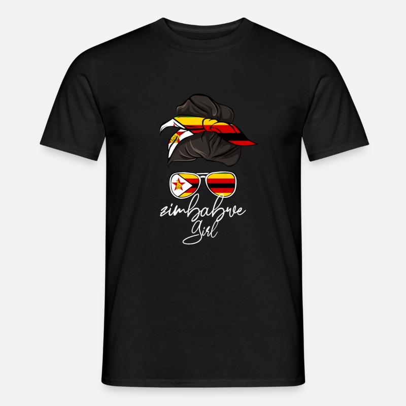 Simbabwe - Männer T-Shirt - Schwarz