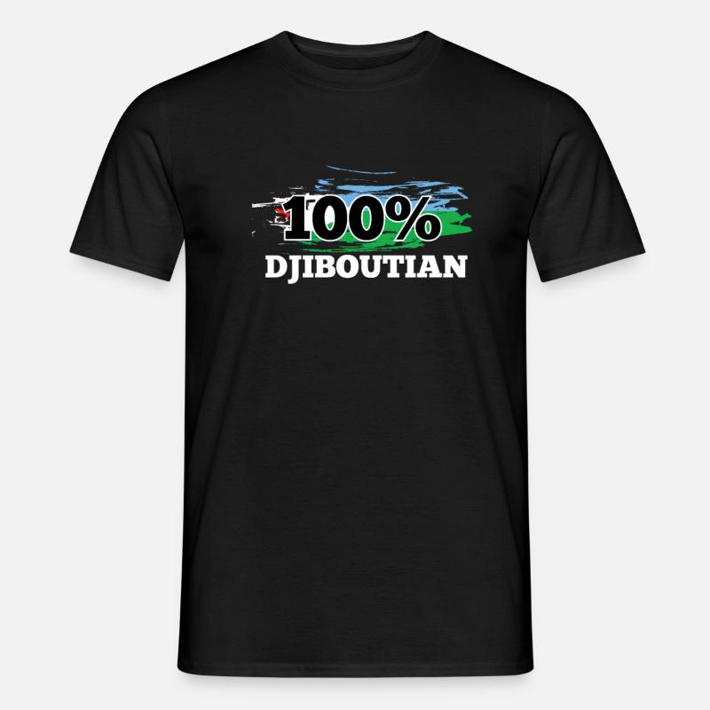 Dschibuti - Männer T-Shirt - Schwarz