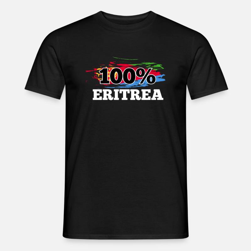 Eritrea - Männer T-Shirt - Schwarz