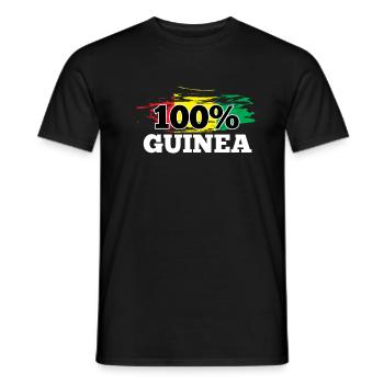 Guinée - T-shirt homme - noir - Devant - AI Model Male 178 light (178cm)