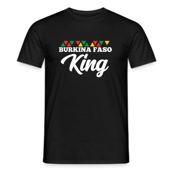 Burkina Faso - Men's T-Shirt - black - Front - AI Model Male 178 light (178cm)