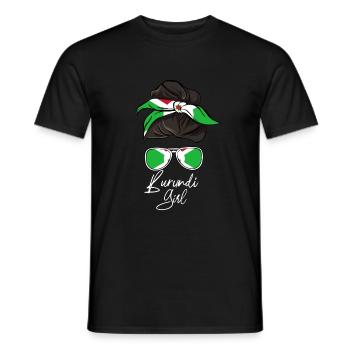 Burundi - Männer T-Shirt - Schwarz - Vorne - AI Model Male 178 light (178cm)