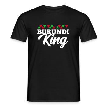 Burundi - Männer T-Shirt - Schwarz - Vorne - AI Model Male 178 light (178cm)