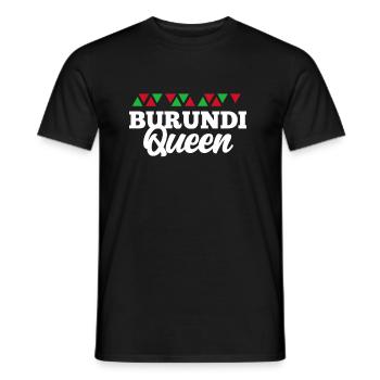 Burundi - Männer T-Shirt - Schwarz - Vorne - AI Model Male 178 light (178cm)