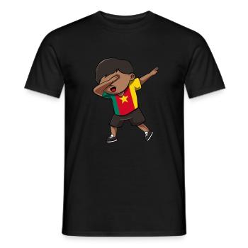 Kamerun - Männer T-Shirt - Schwarz - Vorne - AI Model Male 178 light (178cm)