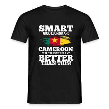 Kamerun - Männer T-Shirt - Schwarz - Vorne - AI Model Male 178 light (178cm)