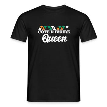 Ivory Coast - Men's T-Shirt - black - Front - AI Model Male 178 light (178cm)