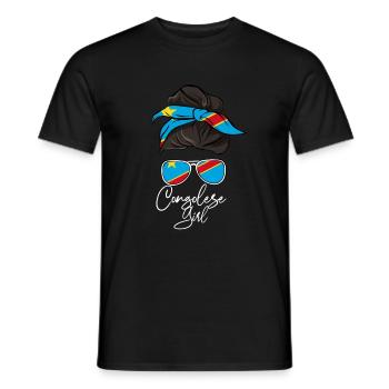 Kongo - Männer T-Shirt - Schwarz - Vorne - AI Model Male 178 light (178cm)