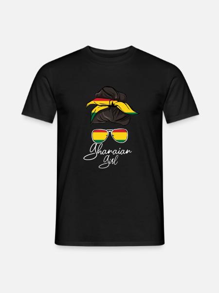 Ghana - Männer T-Shirt - Schwarz
