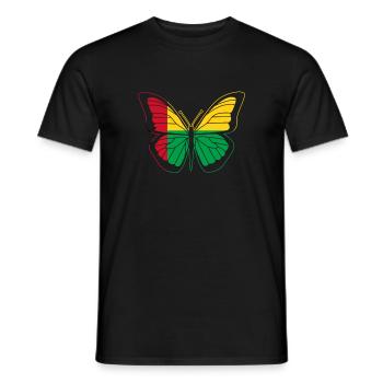 Guinée-Bissau - T-shirt homme - noir - Devant - AI Model Male 178 light (178cm)