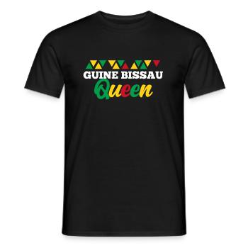 Guinea Bissau - Men's T-Shirt - black - Front - AI Model Male 178 light (178cm)