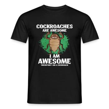 Cockroach - Men's T-Shirt - black - Front - AI Model Male 178 light (178cm)