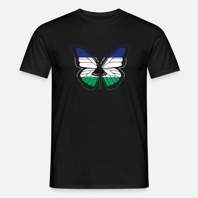 Lesotho - Männer T-Shirt - Schwarz