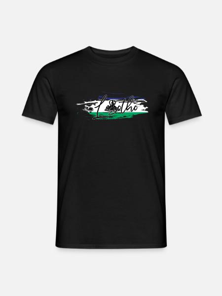 Lesotho - Männer T-Shirt - Schwarz