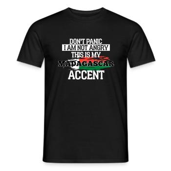 Madagascar - T-shirt homme - noir - Devant - AI Model Male 178 light (178cm)