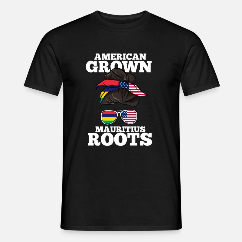 Mauritius - Männer T-Shirt - Schwarz