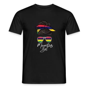 Mauritius - Men's T-Shirt - black - Front - AI Model Male 178 light (178cm)