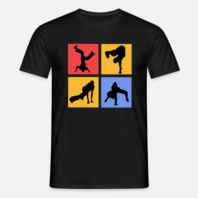 Breakdancing - Männer T-Shirt - Schwarz