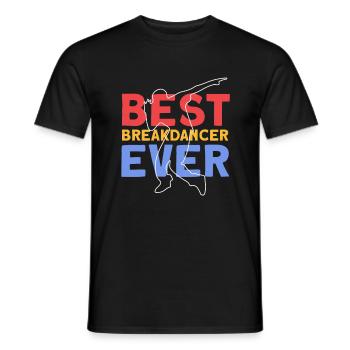 Breakdancing - Männer T-Shirt - Schwarz - Vorne - AI Model Male 178 light (178cm)