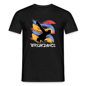 Breakdancing - Männer T-Shirt - Schwarz - Vorne - AI Model Male 178 light (178cm)