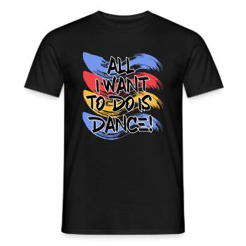 Breakdancing - Men's T-Shirt - black - Front - AI Model Male 178 light (178cm)