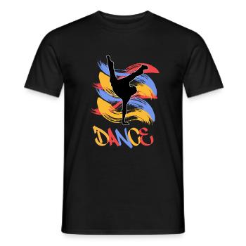 Breakdancing - Männer T-Shirt - Schwarz - Vorne - AI Model Male 178 light (178cm)