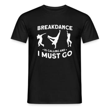 Breakdancing - Männer T-Shirt - Schwarz - Vorne - AI Model Male 178 light (178cm)