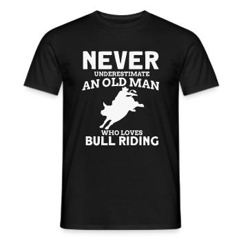 Rodéo - T-shirt homme - noir - Devant - AI Model Male 178 light (178cm)