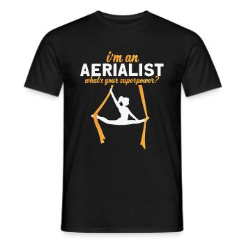 Acrobatic Gymnastic Sport Geschenk - Männer T-Shirt - Schwarz - Vorne - AI Model Male 178 light (178cm)