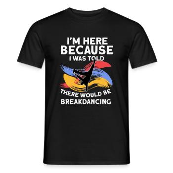 Breakdancing - Männer T-Shirt - Schwarz - Vorne - AI Model Male 178 light (178cm)
