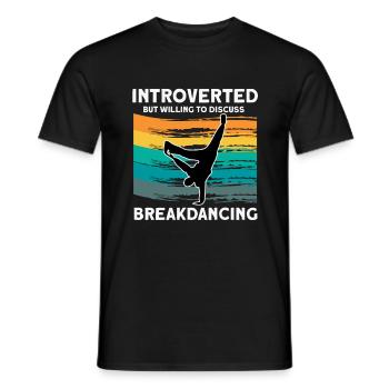 Breakdancing - Männer T-Shirt - Schwarz - Vorne - AI Model Male 178 light (178cm)
