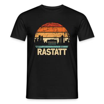 Rastatt - Männer T-Shirt - Schwarz - Vorne - AI Model Male 178 light (178cm)