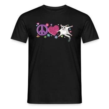 Birthday Girl in 1 Sugar Glider - Men's T-Shirt - black - Front - AI Model Male 178 light (178cm)