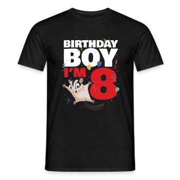 Birthday girl in the 9 Sugar Glider - Men's T-Shirt - black - Front - AI Model Male 178 light (178cm)