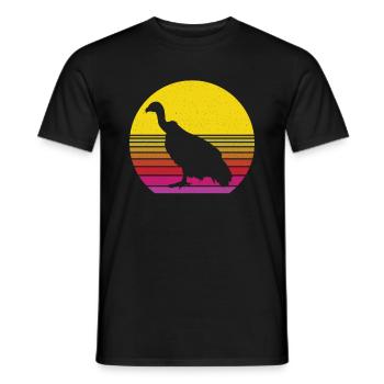 I just really like vultures - Men's T-Shirt - black - Front - AI Model Male 178 light (178cm)