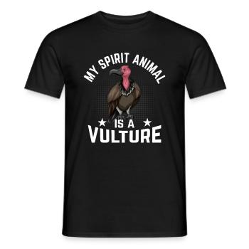 Vulture Bag - Men's T-Shirt - black - Front - AI Model Male 178 light (178cm)