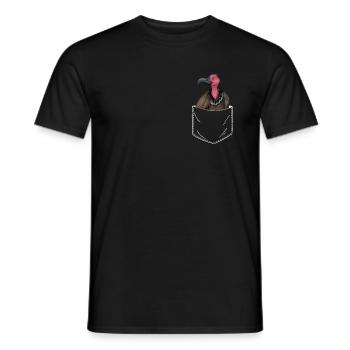 I like vulutres and maybe 3 people - Men's T-Shirt - black - Front - AI Model Male 178 light (178cm)