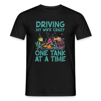 Aquarium Fish Gift - Men's T-Shirt - black - Front - AI Model Male 178 light (178cm)
