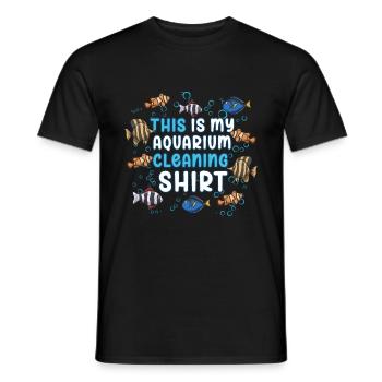Aquarium Fish Gift - Men's T-Shirt - black - Front - AI Model Male 178 light (178cm)