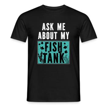 Aquarium Fish Gift - Men's T-Shirt - black - Front - AI Model Male 178 light (178cm)