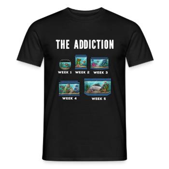 Aquarium Fish Gift - Men's T-Shirt - black - Front - AI Model Male 178 light (178cm)